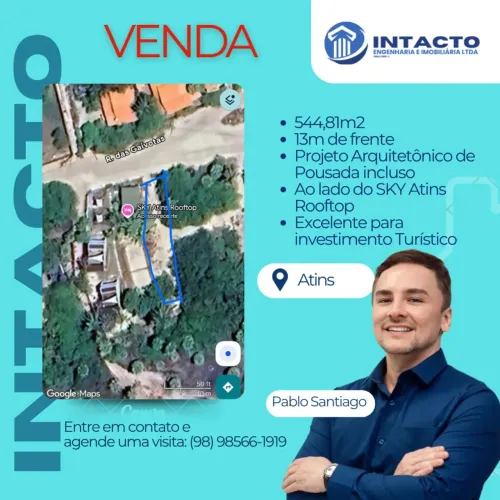 Imóvel para venda possui 545 metros quadrados em Centro - Barreirinhas - MA