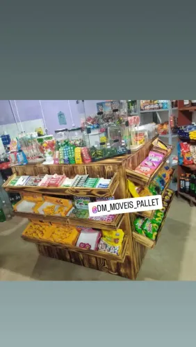 Balcão caixa de pallet rústico