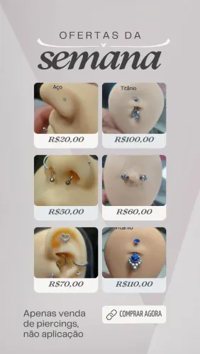 Promoção de piercing