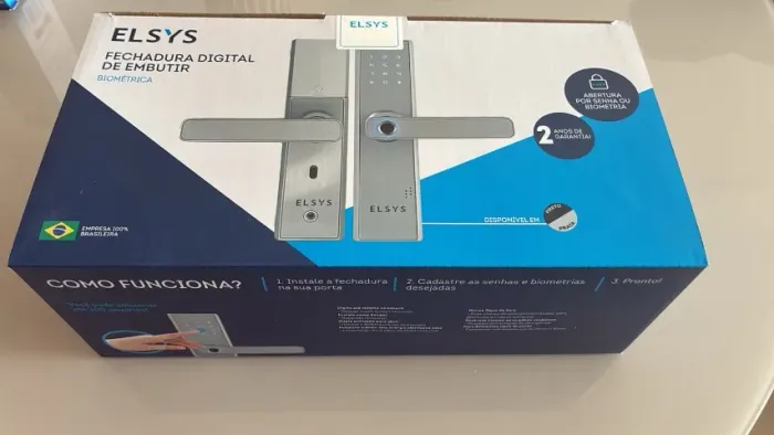 Fechadura Digital Elsys com Biometria (Nova e Lacrada)