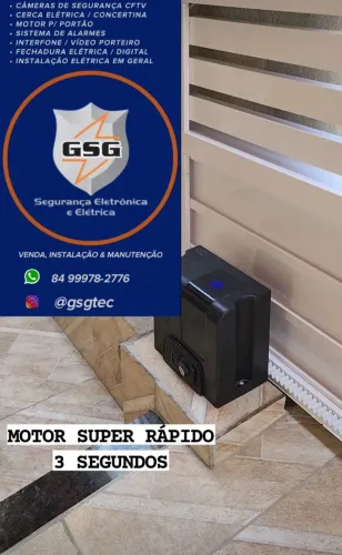 Motor de portão super rápido 3 segundos