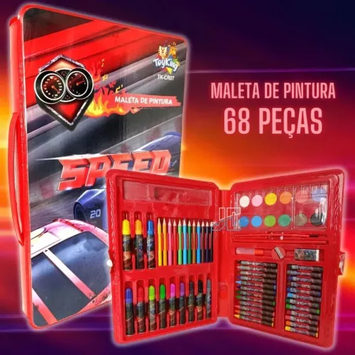 Maleta de pintura para criançada se divertir e sair do celular