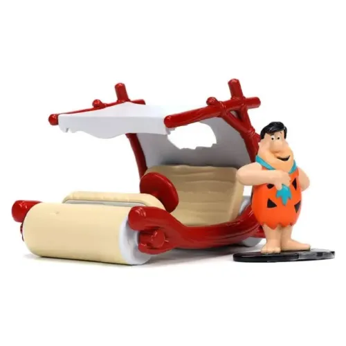 MINIATURA DE CARRO JADA THE FLINTSTONES - FRED FLINTSTONE & FLINTMOBILE