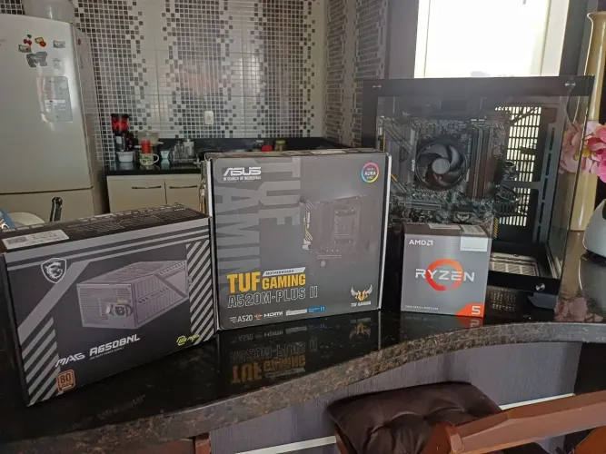 PC Gamer Ryzen 5 5600GT + ASUS TUF + Fonte MSI 650W | NOVO c/ NF