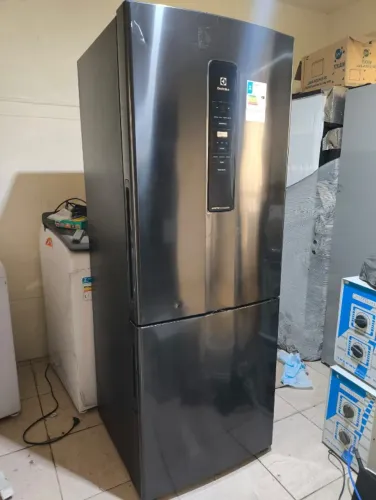 REFRIGERADOR 490L ELECTROLUX IB7S 110V Black INOX Novo