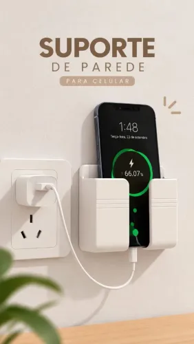 Suporte Para Celular com encaixe para carregador
