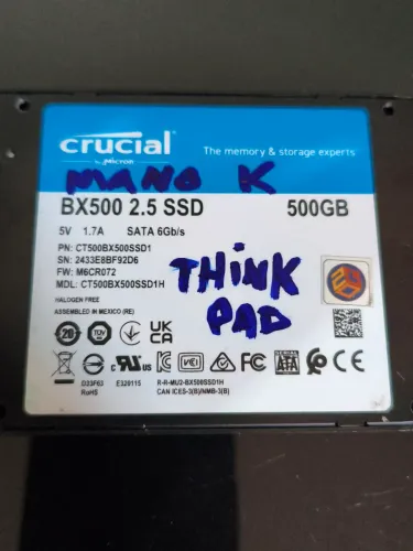 HD SSD CRUCIAL 500GB
