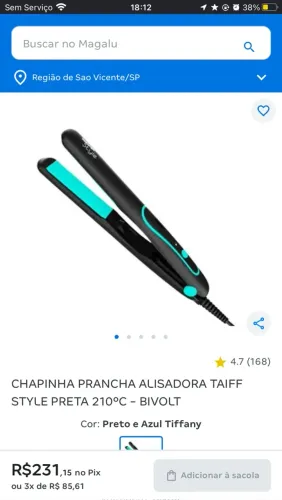 Vendo essa chapinha usada em ótimo estado