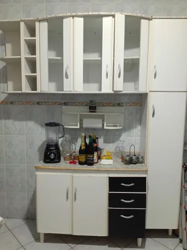 Copa, conjunto armário de cozinha de vidro áereo