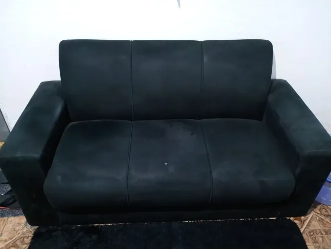 Sofá 3 lugares Preto