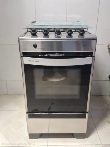 Vendo Fogão Brastemp Clean Inox 4 Bocas