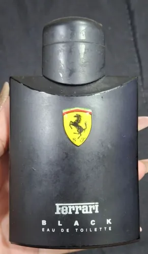Frasco vazio Ferrari Black 80ml - SEM A CAIXA