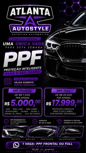 PPF Automotivo Premium - Proteção de Pintura | Atlanta Autostyle