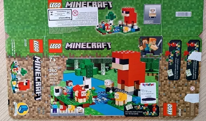 Lego Minecraft A Fazenda de Lã