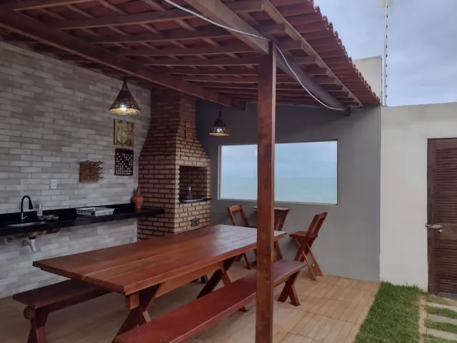 Casa de praia pé na área Barra De Santo Antônio ilha da croa 