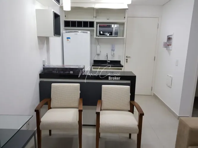 Duo JK Square - Lindo apartamento à venda com 1 dormitório com banheiro integrado, cozinha