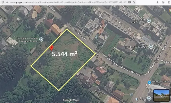 Terreno Umbará - 5.544m² pronto para construir - ZROC1