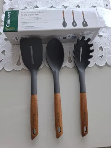 Kit utensílios 3 pcs CUISINART acácia fisionomia collection