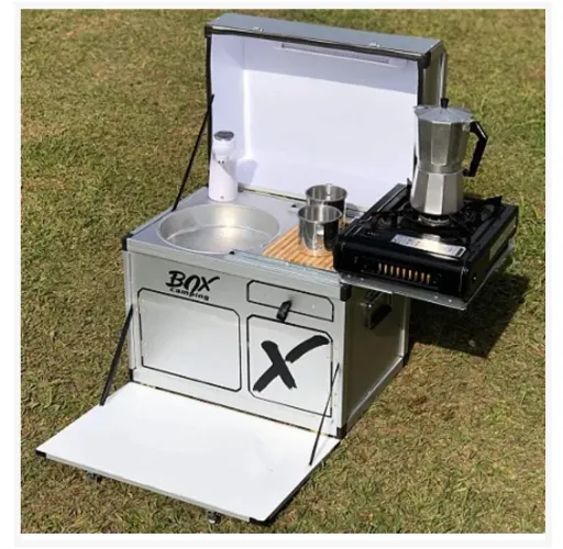 Cozinha compacta BoxCamping + Fogão Nautika Frontier