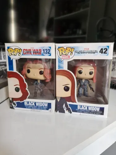 kit funko pop viúva negra marvel 