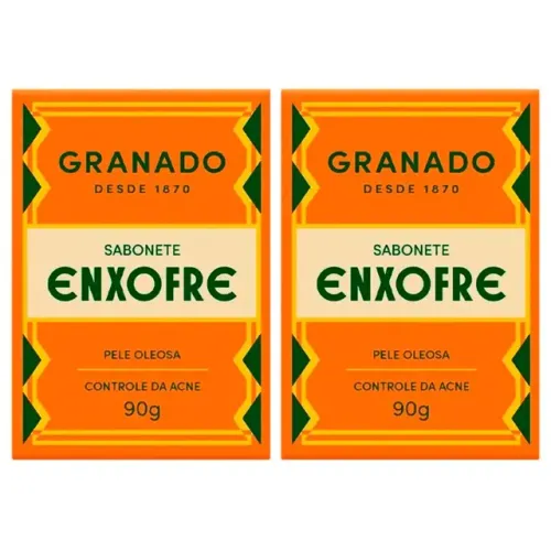 Kit C/ 2 Sabonetes Granado Enxofre 90g Controle Oleosidade - CM0001K2