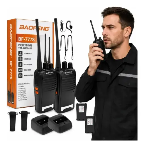 Kit 2 Rádios Comunicador Baofeng BF-777s