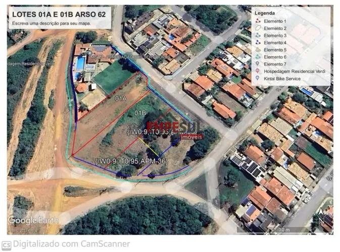 Vendo Lote Hm na 605 sul de 1852,22 m2