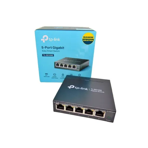 TP-LINK HUB SWITCH 05P TL-SG105E SWITCH EASY SMART GIGABIT