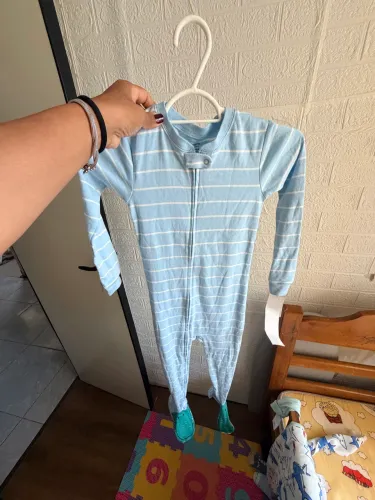 3 Macacão Pijama infantil com pezinho de animais