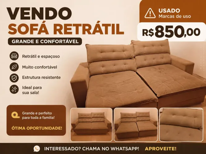 Sofá retrátil