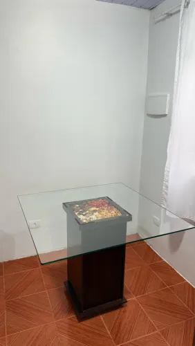 Mesa de vidro 100 x 100 x 78
