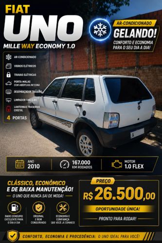 Imagem de Fiat Uno Mille WAY Economy 1.0 F.flex 4P 2011