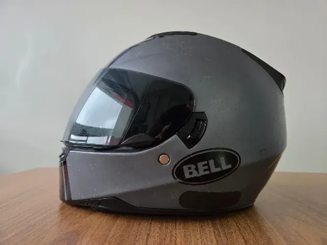 Capacete Bell RS 2 RS2 Rally Preto Titânio Fosco C/ Viseira óculos Solar Médio 57-58cm