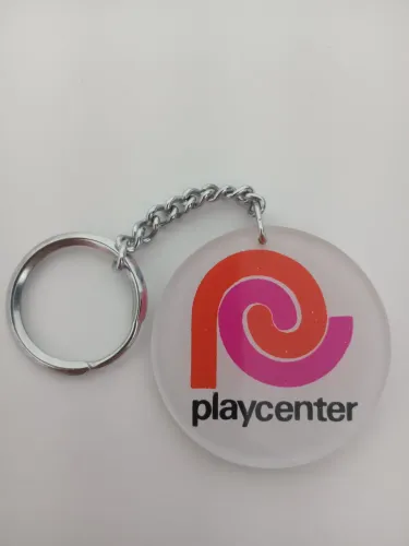Chaveiro Playcenter anos 90 - Bifacial | Novíssimo na embalagem original.