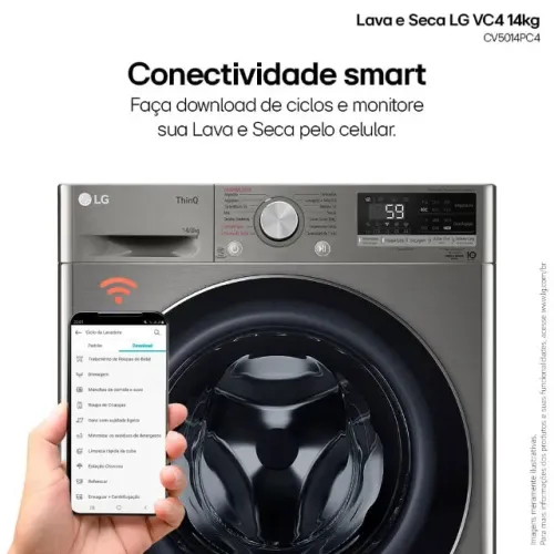 Lava e Seca LG VC4 14kg nova C/Nota fiscal Top de Linha