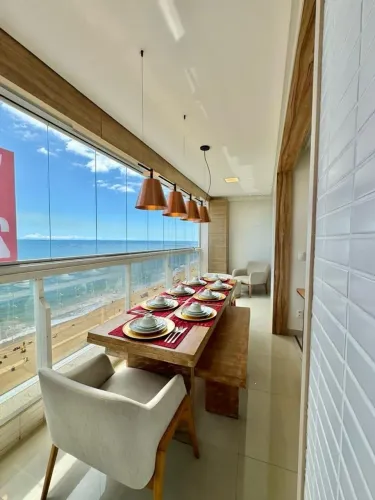 Oportunidade Frente Mar Praia da Costa - Apto 90m°, 3 quartos, 1 suíte, 2 vagas