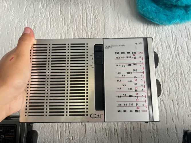 Rádio Antigo COAL 4 Faixas AM FM SW1 SW2 Vintage