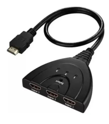 Cabo Hub HDMI 3x1 FY 3 Entradas e 1 Saída p/ HDTV 1080p 4K 3D