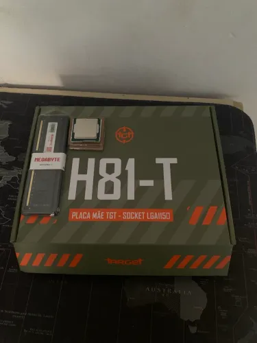 Placa mãe h81 + i3 4130 + memória ram ddr3 8gb 1600mhz