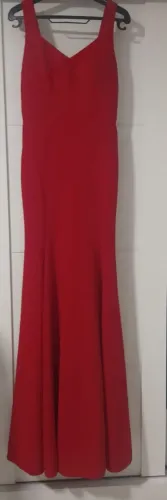 Vestido Vermelho modelo sereia SAL Brand