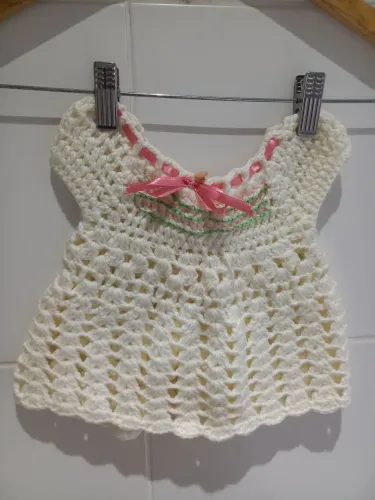Vestido bebê crochê 