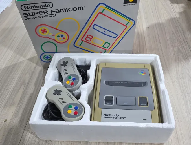 Super Famicom Completo na Caixa
