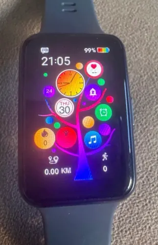 Smartwatch com leitura WhatsApp/Redes Sociais/Saúde/Esportes