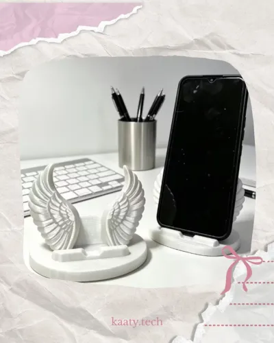 SUPORTE DE CELULAR - ASAS DE ANJO - NOVO | MESA | DECORAÇÃO