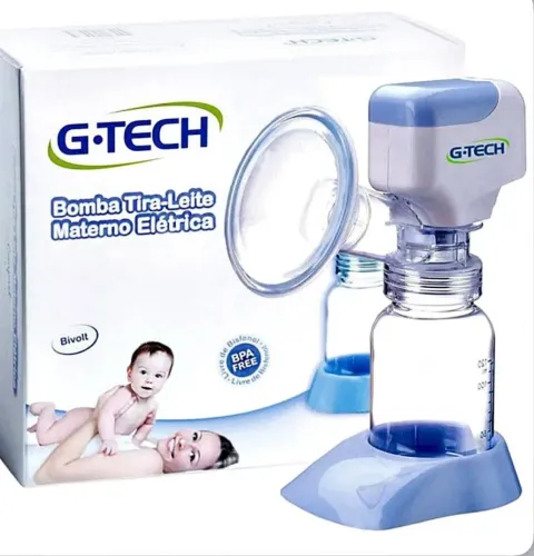 Bomba Tira-Leite Elétrica G-Tech - Automática, Bivolt e Portátil | R$100