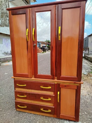 Guarda roupa de solteiro - madeira maçaranduba madeira de lei