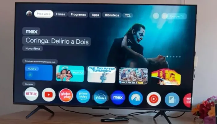 Tv 50 polegadas smartphone 4k pouco tempo uso tudo original