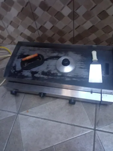 Kit Equipamentos para Lanchonete: Chapa, Suggar, Fritadeira e Estufa