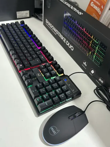 Teclado + Mouse Gamer Shadow Strike Duo >Br<  Padrão Abnt 2 