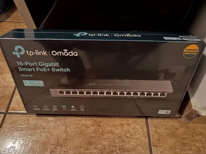 TP-Link Omada JetStream TL-SG2016P Switch Smart 16 Portas Gigabit com 8 PoE, novo.